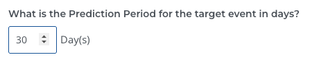 Target Variable Prediction Period